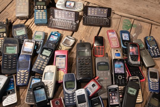 Old and Outdated Retro Mobile Phones